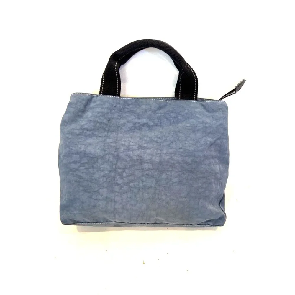 Kipling Inca Top Handle Nylon Bag Dusty Blue Top Zip